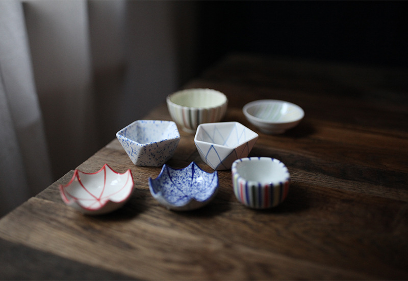 Mini small flavored disc day -style ceramic seasoning disk Creative…
