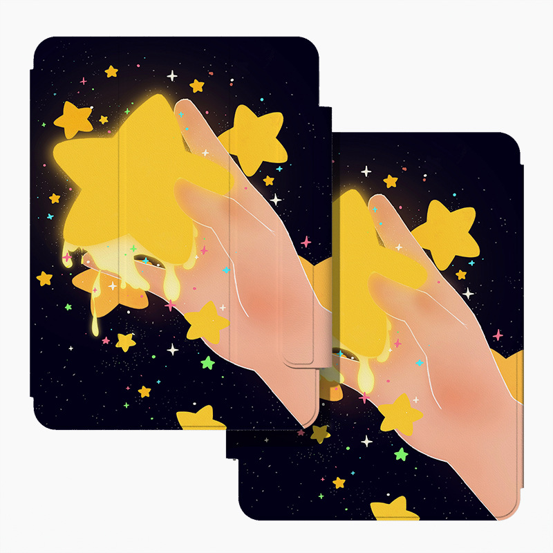 Mini7 One-Piece Drop-Shipping Pro11 Tablet Protective Case Suitable for Ipad10 Right Side Air Printed Pattern 720 Rotation