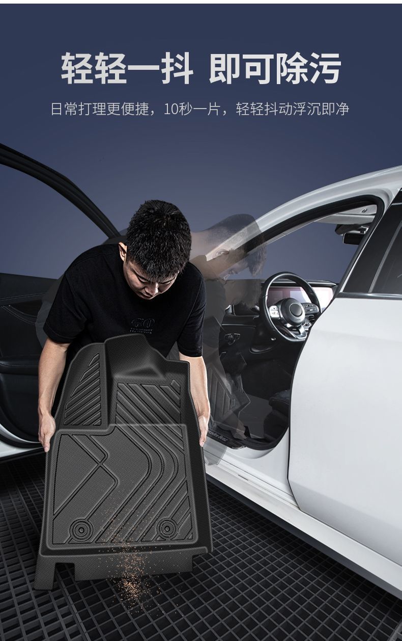 Suitable for Futian Xiangling m2 Single Row Car Foot Mat m1 Double Row Small Truck Surrounding Car National Six Tpe Foot Pedal