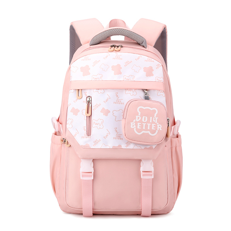 JLD nuevo transfronterizo de alta apariencia ultra-ligero mochila de la escuela secundaria chica estudiante mochila multi-funcional casual junior high schoolbag