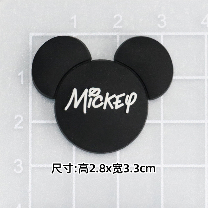 大小ミッキーミニーミッキーマウス DIY 漫画装飾アクセサリー携帯電話ケースパッチ下駄スリッパバックルステッカー|undefined