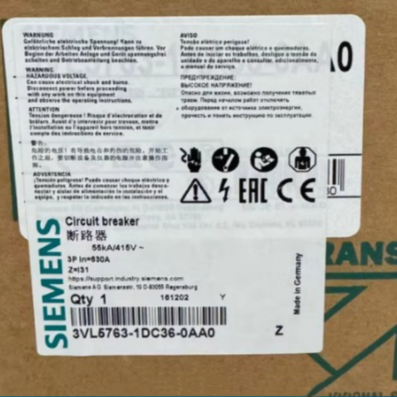 SIEMENS/西门子塑壳断路器 3VL5763-1DC36-0AA0