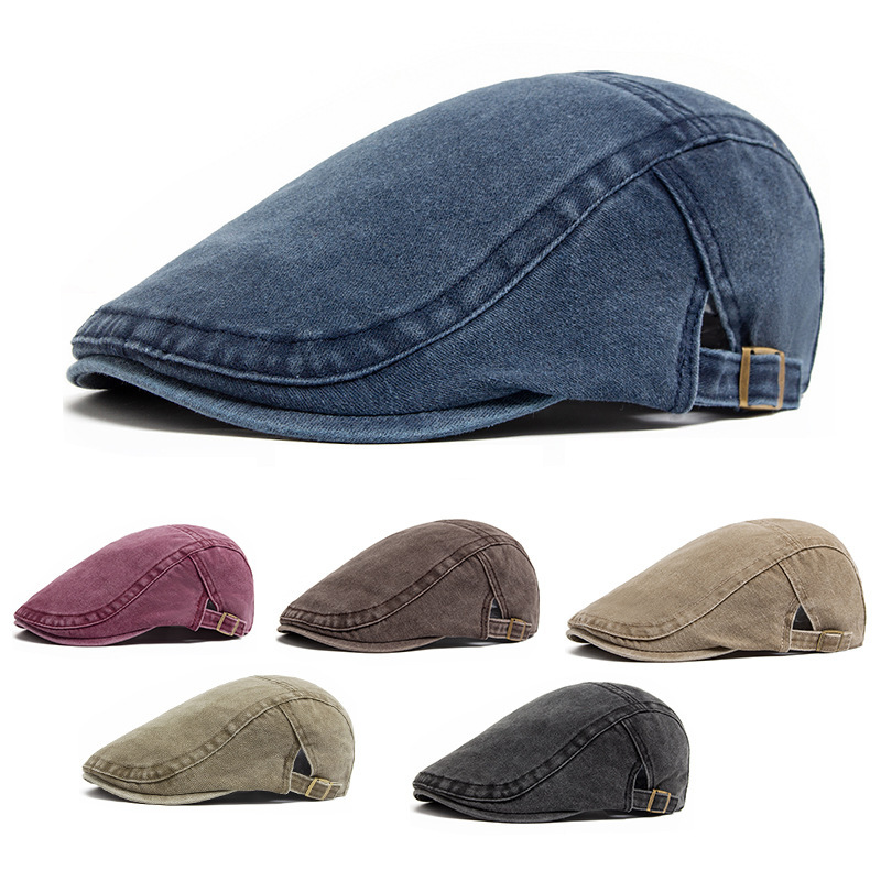Vintage Washed Hat Men's Forward Beret Cotton Casual All-match Old Cap Women's Spring and Summer Foreign Trade Vintage Washed Hat Men's Forward Beret Cotton Casual All-match Old Cap Women's Spring and Summer Foreign Trade