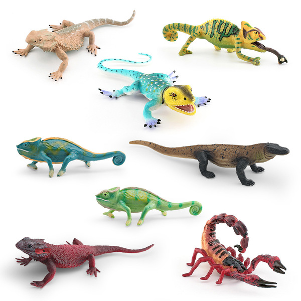 Simulated children's insect animal model chameleon scorpion lizard…