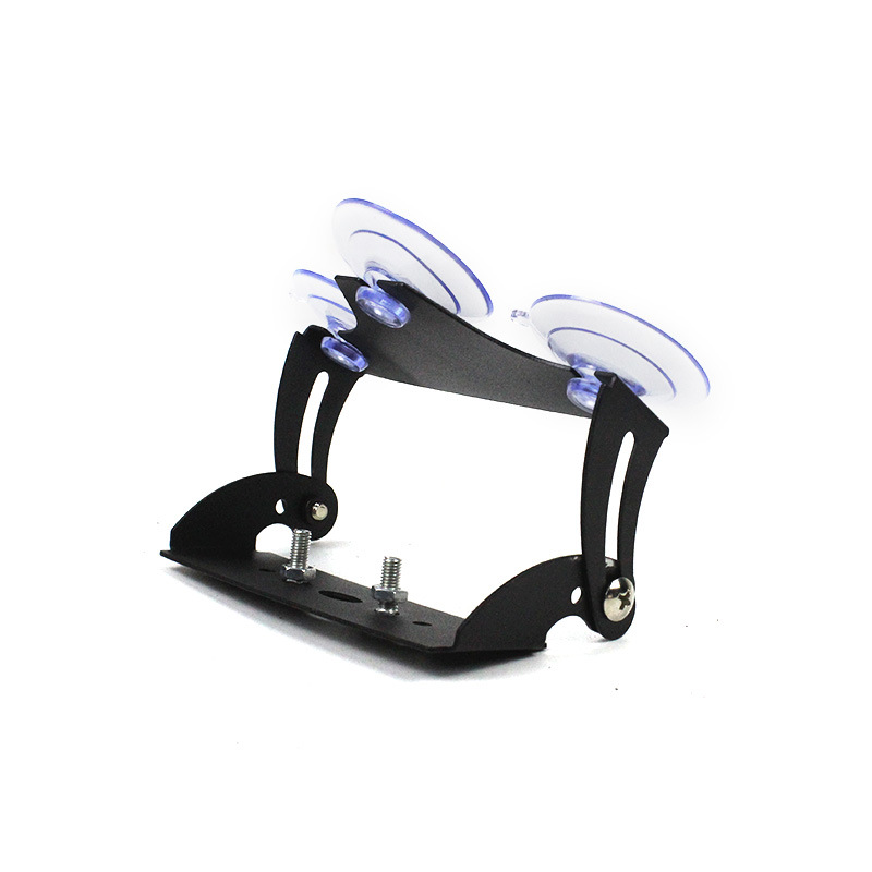 soporte de ventosa de lámpara de barra de automóvil estante de montaje de lámpara de estampa alargada para soporte de lámpara de advertencia para parabrisas delantero y trasero