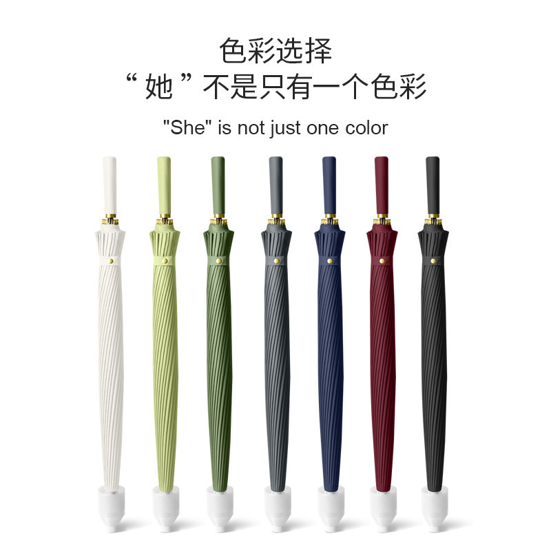 Shangyu Factory Outlet 24-Bone Waterproof Umbrella Oversized Double Long Handle Umbrella Business Male Gift Advertising Straight Umbrella Shangyu Factory Outlet 24-Bone Waterproof Umbrella Oversized Double Long Handle Umbrella Business Male Gift Advertising Straight Umbrella