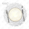 Dandelion PVC empty hot gold meal cushion solid color pattern PP meal cushion gold European -style meal cushion anti -skid home