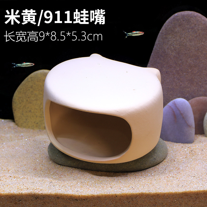 水槽キノコハウス装飾品陶器ポット隠れ家クリエイティブセラミックパッケージ装飾ハウス造園エビの巣エビポット隠れ家|undefined