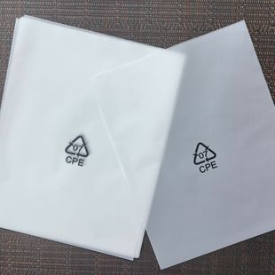 Factory production printed environmental protection label translucent items internal protection scratch-resistant wear-resistant cpe matte bag