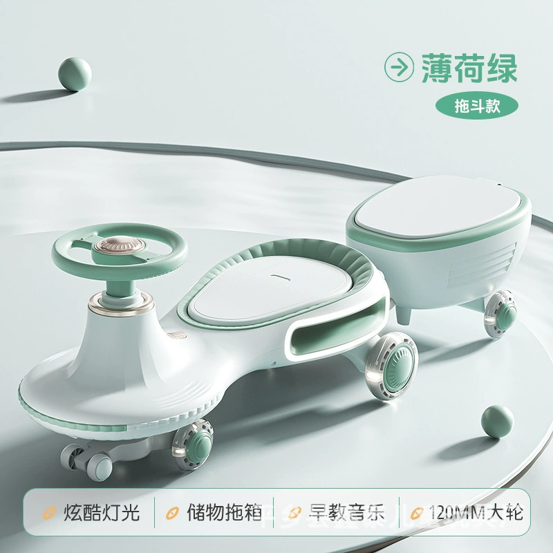 Детская машинка-качалка для детей от 1 года, новая модель 2025 года, для сидения взрослых, двойная коляска-качалка для девочки