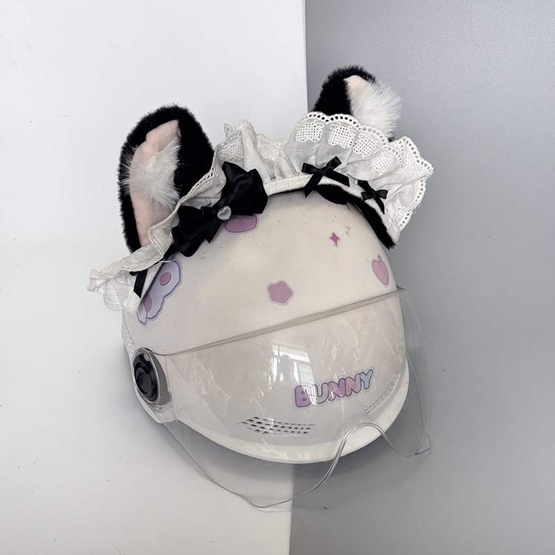 Motorcycle Helmet Decoration Cat Ears Melody Culomi Helmet Decoration Quick Release Ears Sexy Cat Ear Accessories Stickers