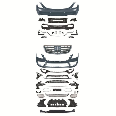 Big Surrounded model old-to-new modified car front - w222-14-17-modified-to-amg-65