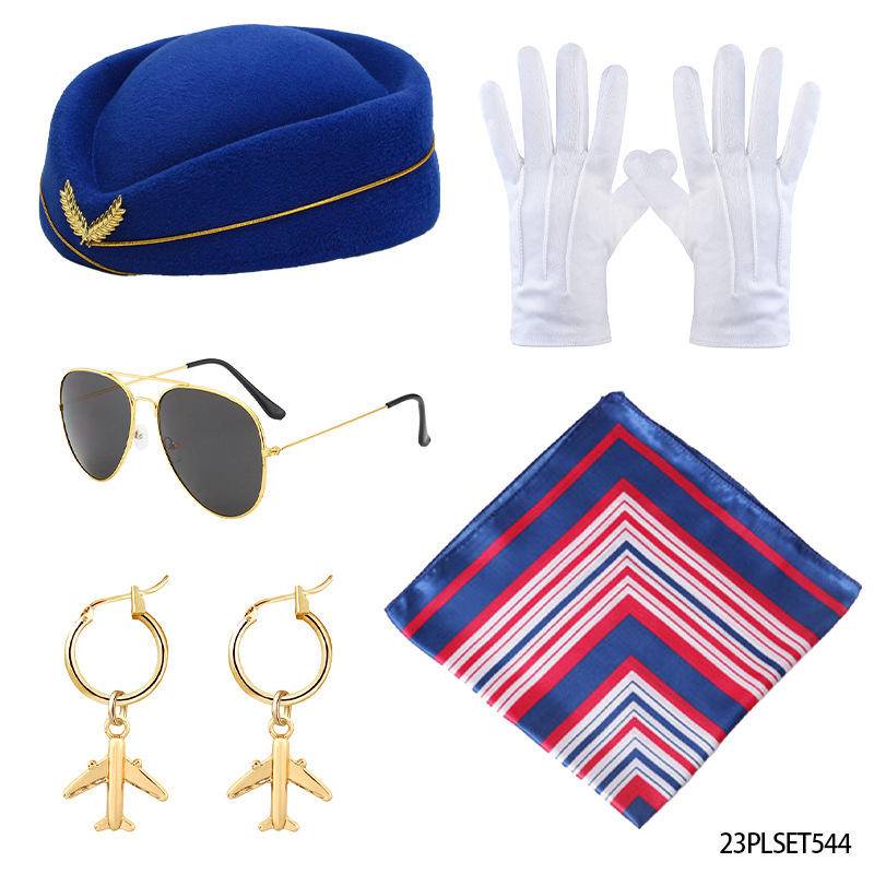 Nueva fiesta de vacaciones Cosplay policía espectáculo vestido esposado juego de rol de cigarrillos marinero azafata de vuelo