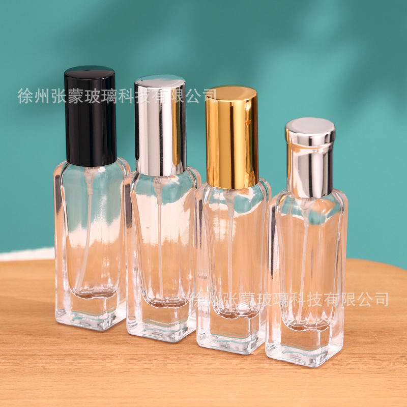 跨境香水瓶裸瓶13卡口方形玻璃瓶8ml分装瓶瓶持续喷雾
