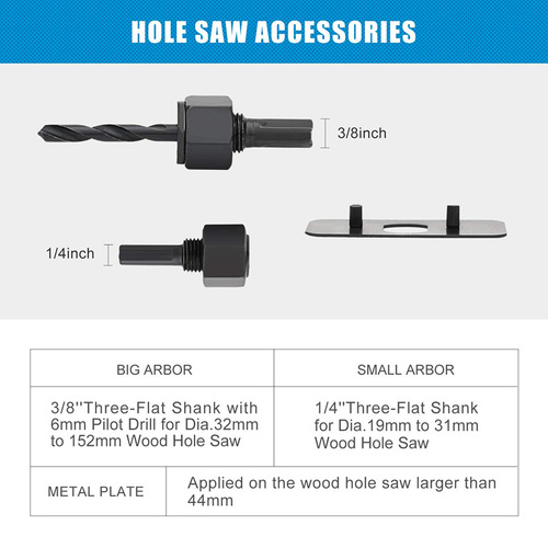 Cross-border 11pc 16-piece plastic boxed hole saw gypsum board hole opener 19mm64mm ceiling hole drilling set
