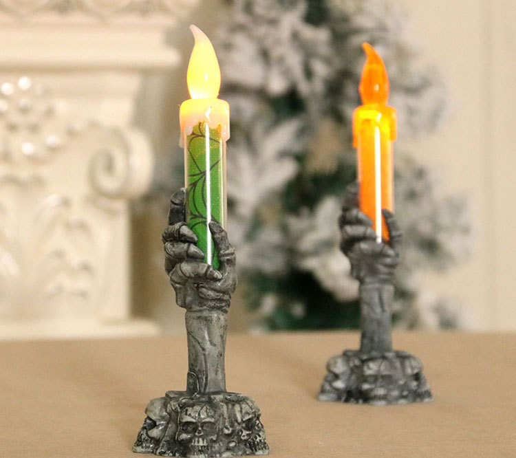 Halloween Glowing Candle Halloween Horror Props Atmosphere Venue Scene Setting Props Halloween Giftpicture5