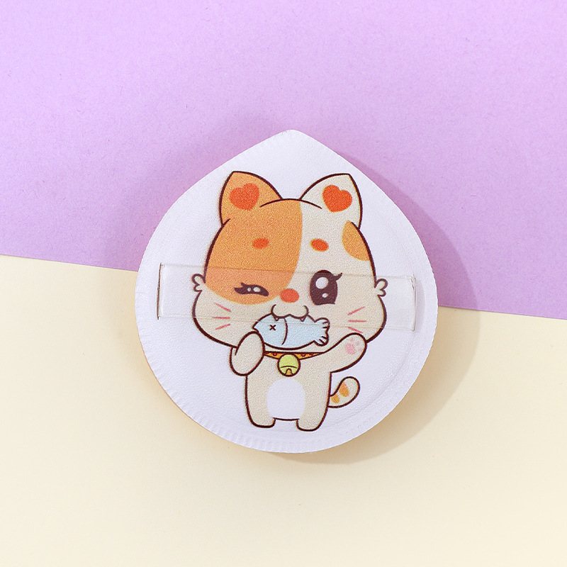 100 puntos de soplo de polvo de algodón de azúcar en forma de gota de agua grande Q bomba maquillaje esponja colchón de aire seco y húmedo fábrica de doble propósito logotipo personalizado