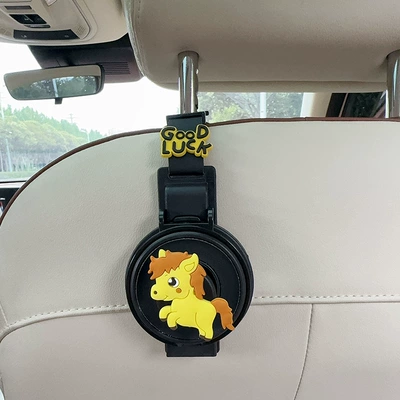 Car cup holder/beverage holder — Holder, Car Storage Hook - water-cup-holderhook-two-in-one-black-wuma