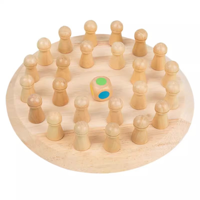 Educación temprana de madera para niños concentración de color interactiva padres-hijos juegos divertidos ciencia y educación puzzle concentración de memoria ajedrez