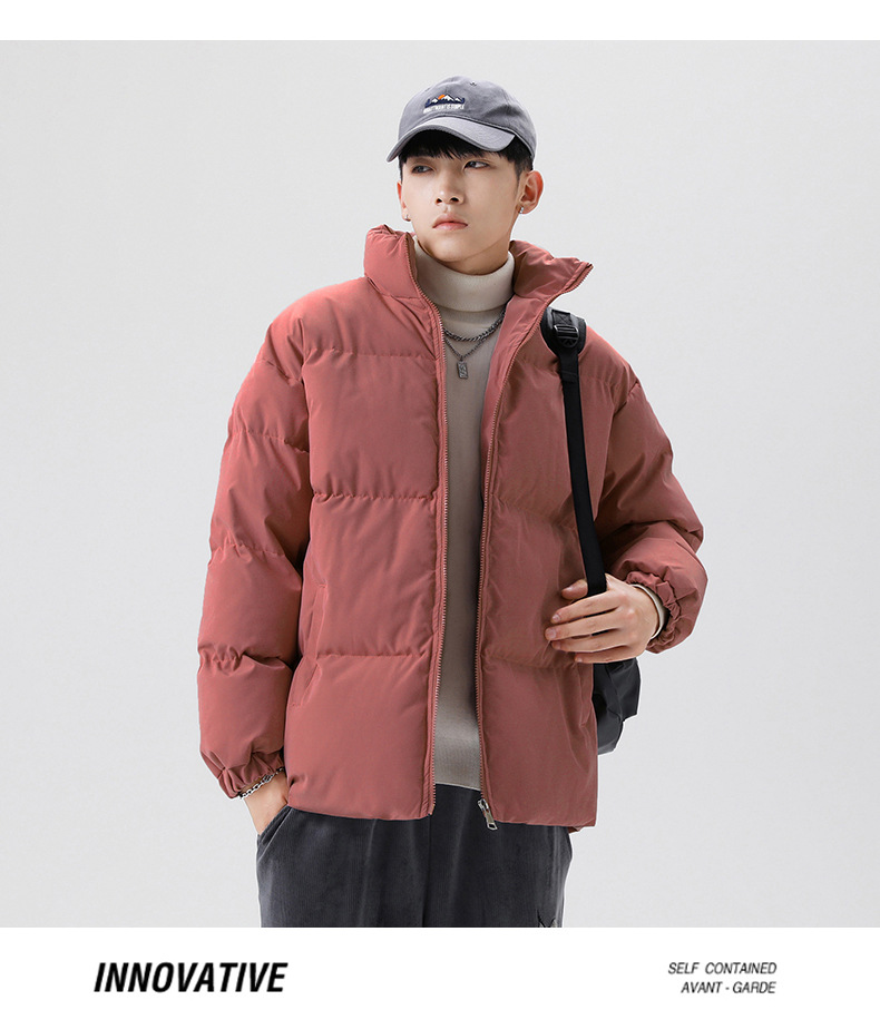Herren Pufferjacke Für Den Winter, Warme Wattierte Freizeitjacke_voghion.com