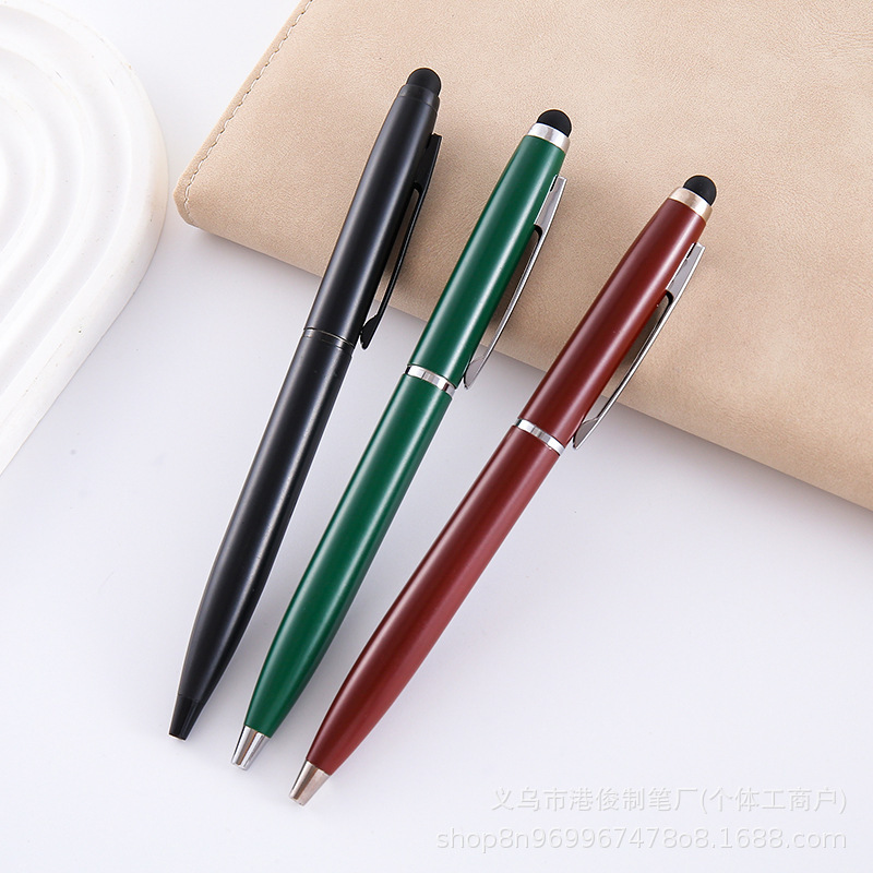 広告ペン メタルペン ツイストペン 会議用ボールペン タッチスクリーンペン ビジネスペン ホテル専用ボールペン|undefined