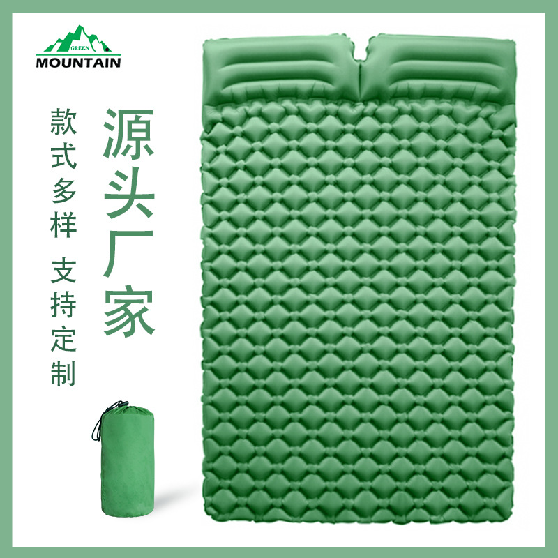 Doble estera inflable tienda estera para dormir acampar al aire libre estera para dormir tienda cojín de aire nueva estera a prueba de humedad ventas directas de la fábrica