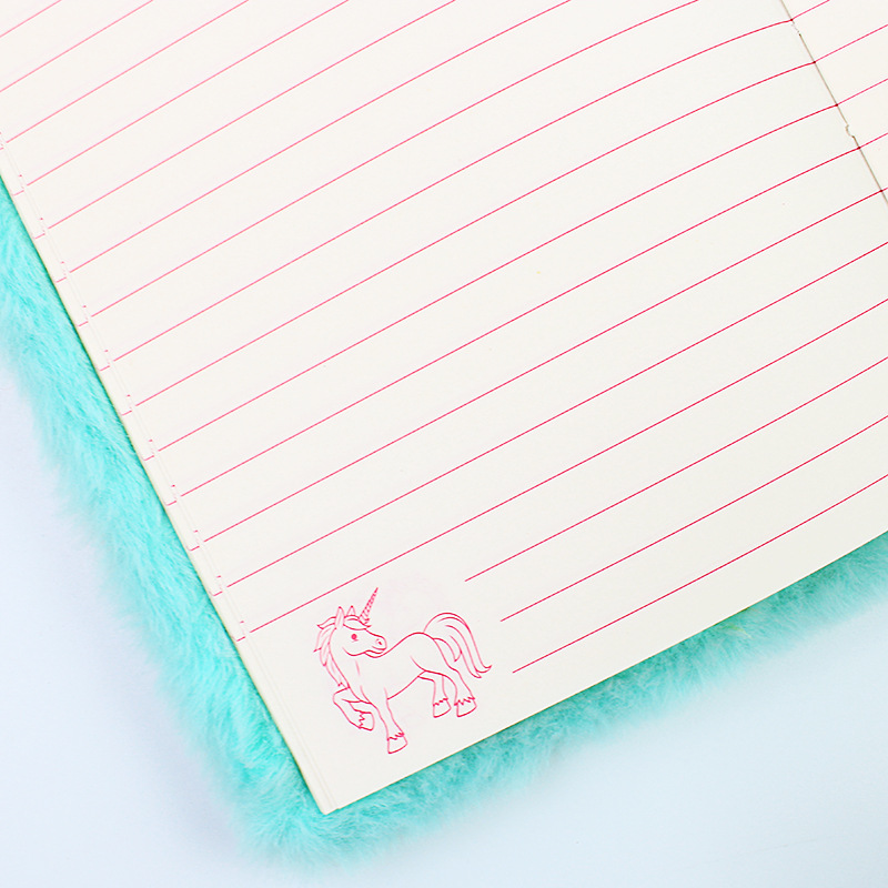 Nuevo creativo 32k cuadernos de peluche bordados lindos dibujos animados niños estudiantes juguetes regalos cuadernos transfronterizos