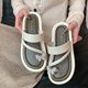 New Butterfly Toe Slippers Women's Outwear Ins High-grade Shoes All-match Flat Beach Non-slip Women's Shoes for Summer