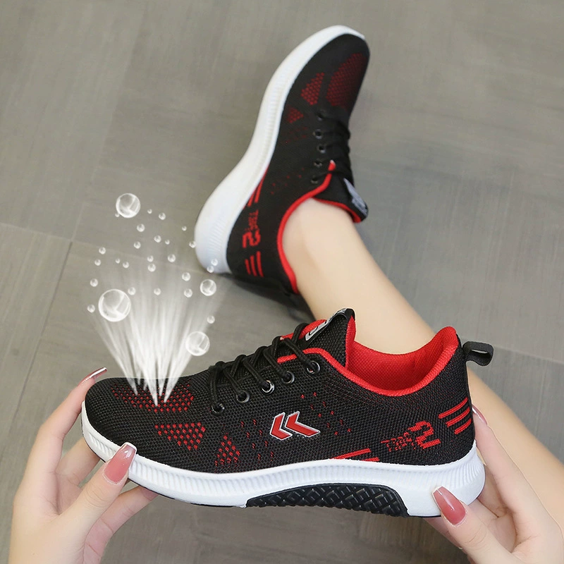 3D трехмерные тканые кроссовки, сетчатая дышащая повседневная обувь, нескользящая легкая женская обувь, женская обувь оптом