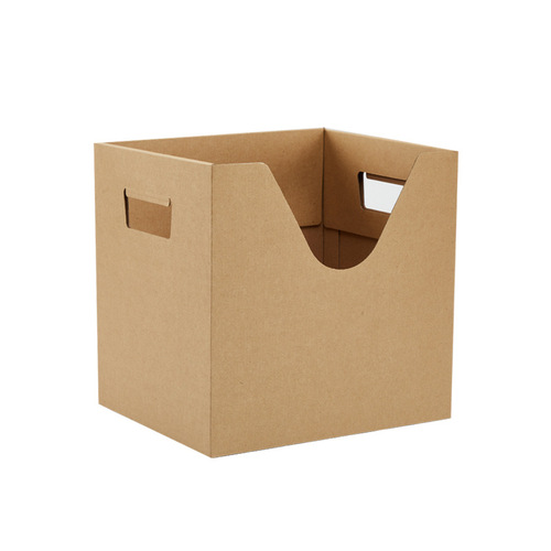 Leather paper book box storage box book simple new folder organizer box portable paper box storage box