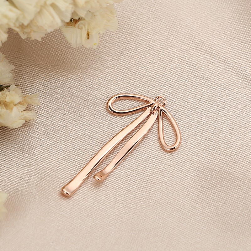 Knot, Butterfly, Bow Knot Pattern 1 Piece 31*19mm Copper Knot Butterfly Bow Knot Polished Pendant DIY Jewelry Accessories Earrings Necklace