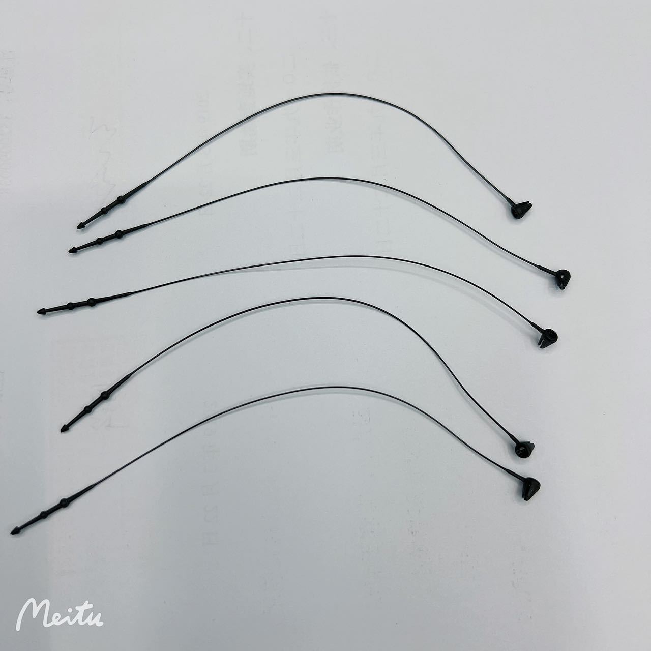 直销手穿胶针 通用吊牌穿针 尖头子母扣 可按需求制定长度 黑色