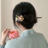 Chinese hairpin, modern advanced hair accessory, Chinese style, flowered, simple and elegant design, high-quality style, wholesale