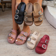 I 66665 Two-strap Platform Non-slip Sandals ��������׷�����