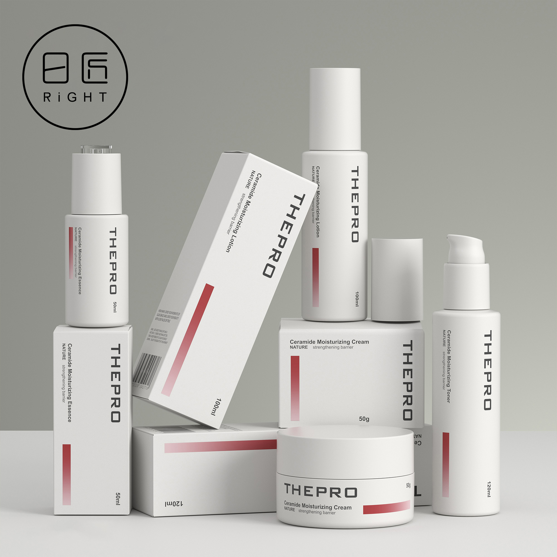 白色现货100ml爽肤水按压喷雾瓶120ml乳液瓶护肤精华乳润肤瓶容器