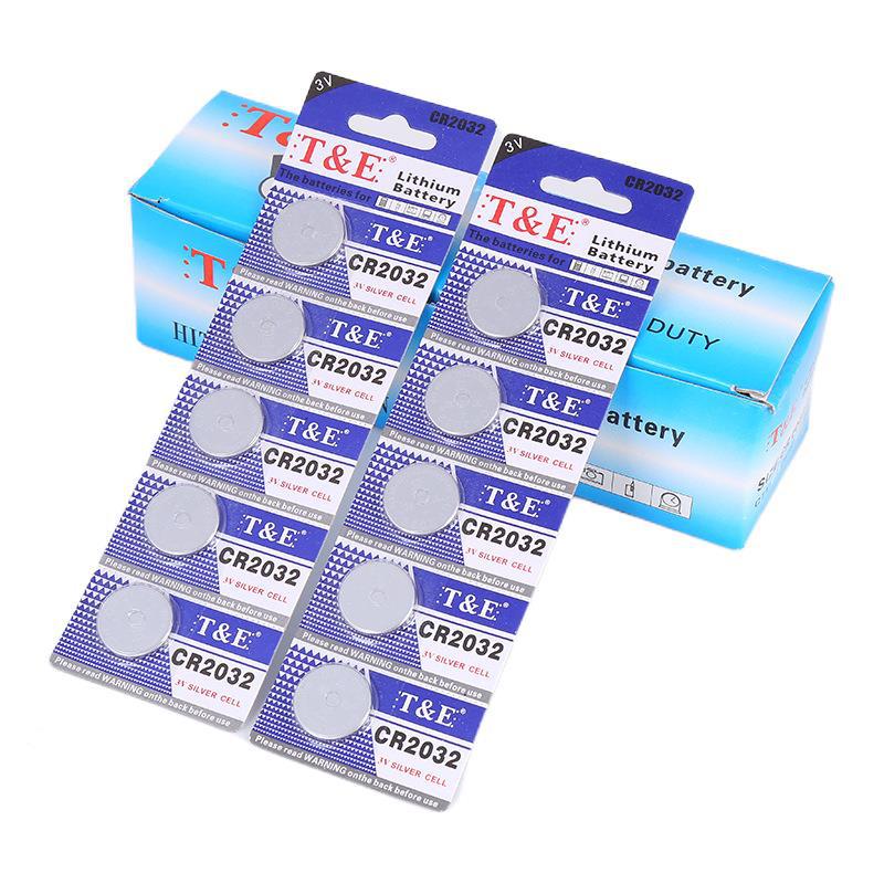 工厂天益CR2032电脑主板汽车摇控器人体称电子3V碱性专用纽扣电池