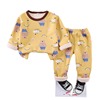 Demi-season children's autumn set suitable for men and women, warm cartoon thermal underwear, keep warm pijama