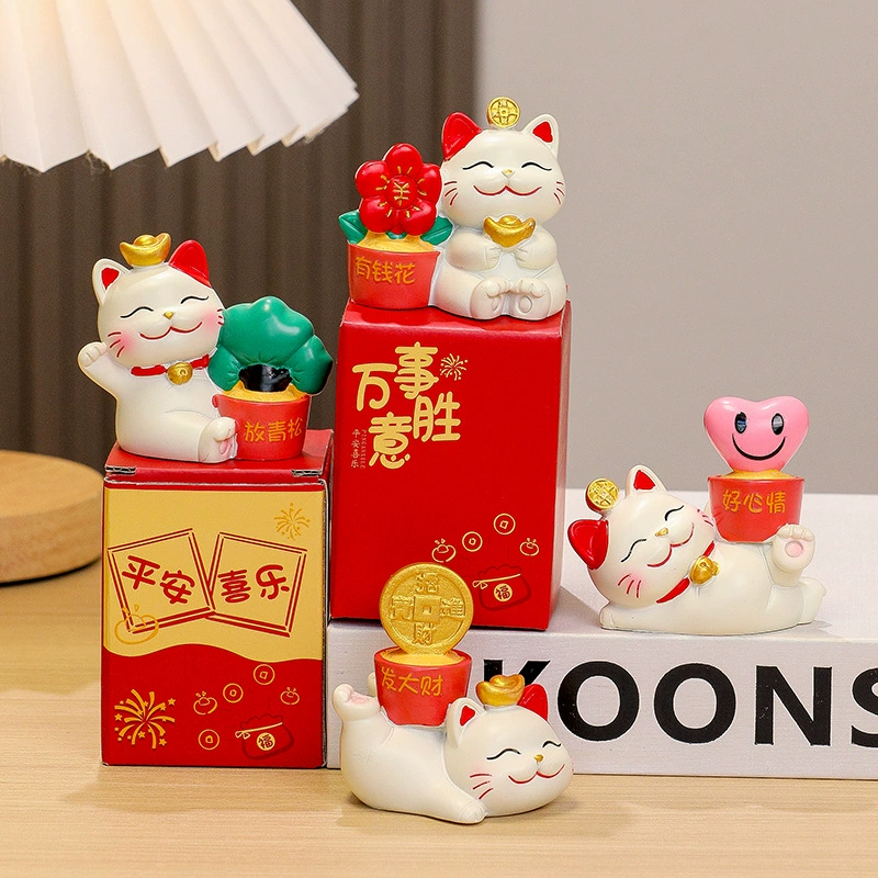 Удачный кот милые креативные подарки запрещены тревожные автомобильные украшения столешницы декомпрессии куклы новогодние подарки