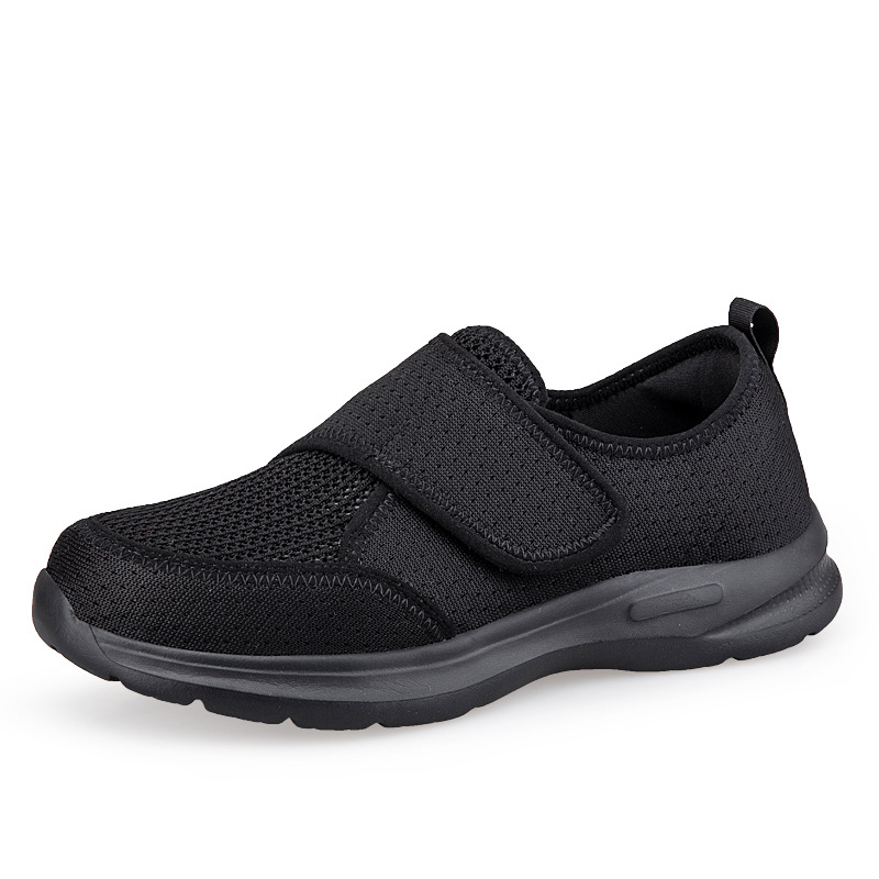 Anchamiento de los zapatos de caminar de verano tela de malla ligera zapatos casuales de moda de mamá zapatos de moda de papá zapatos de ancianos image 8
