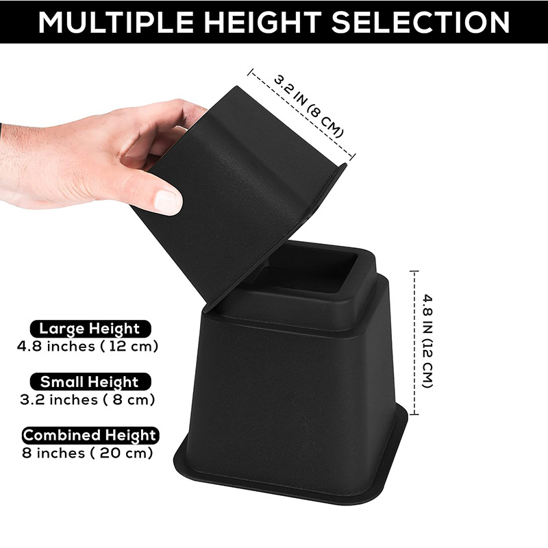 Cross-border plastic bed mat non-slip cabinet sofa table and chair heightening mat heavy combination can be self-lifting can be labeled