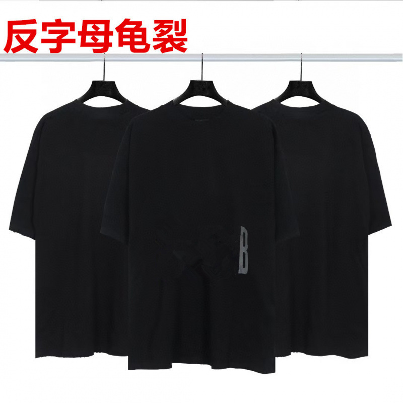 高品質クロスボーダーアメリカンスタイル25ss夏新作No.10ユニフォームレタールーズ半袖Tシャツ卸売|undefined