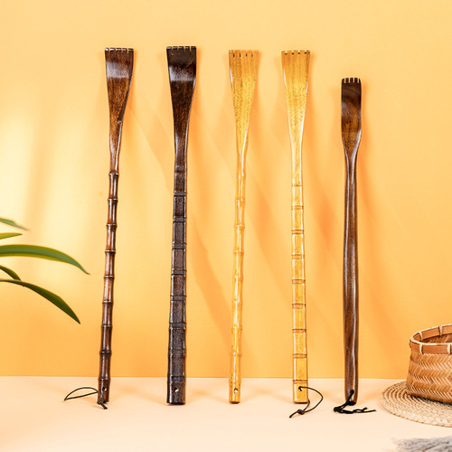 Wooden Back Scratcher Household Solid Wood Scratch Tool Elderly Itch Relief Scratcher Massage Tool Long Handle Self-Satisfying Itch Scratcher Wholesale
