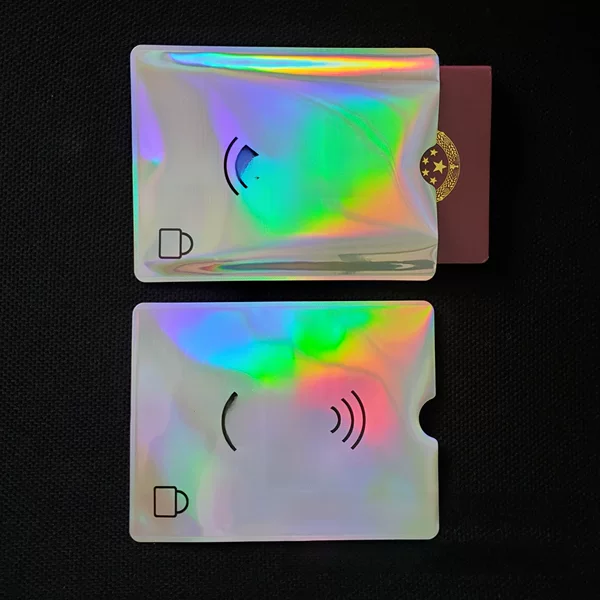 Spot blank aluminum foil anti-degaussing pass case RFID shielding bag printable LOGO