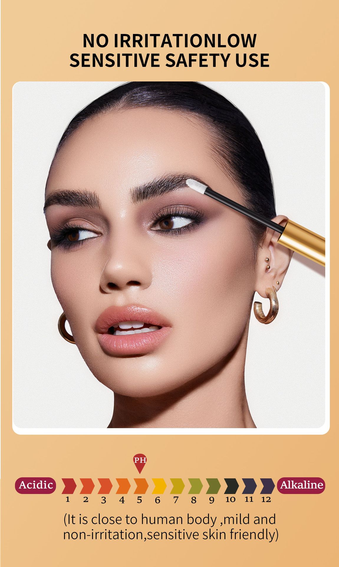 W3W Amazon Gold Tube Eyebrow Liquid is transparent, colorless, natural, slender and thick eyebrow liquid, cross-border makeup undefined