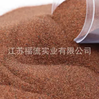 80A目水刀砂石榴石沙天然岩石砂红砂南非磨料硬度高50-90目