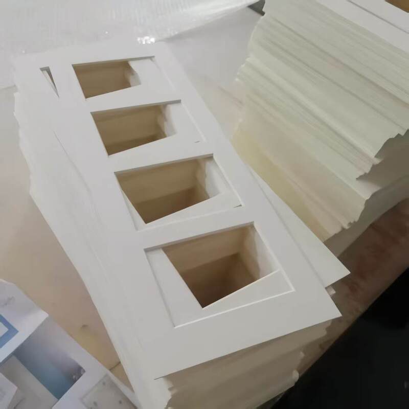 Cardboard Size Open Hole Photo Frame Lined with Cardboard Printed Logo Paper Photo Frame Oval Special-Shaped Size