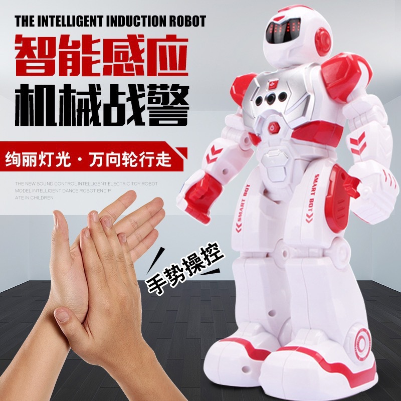 Control remoto Danza policial robot diálogo inteligente canto música danza gestos programables bebé niño transfronterizo