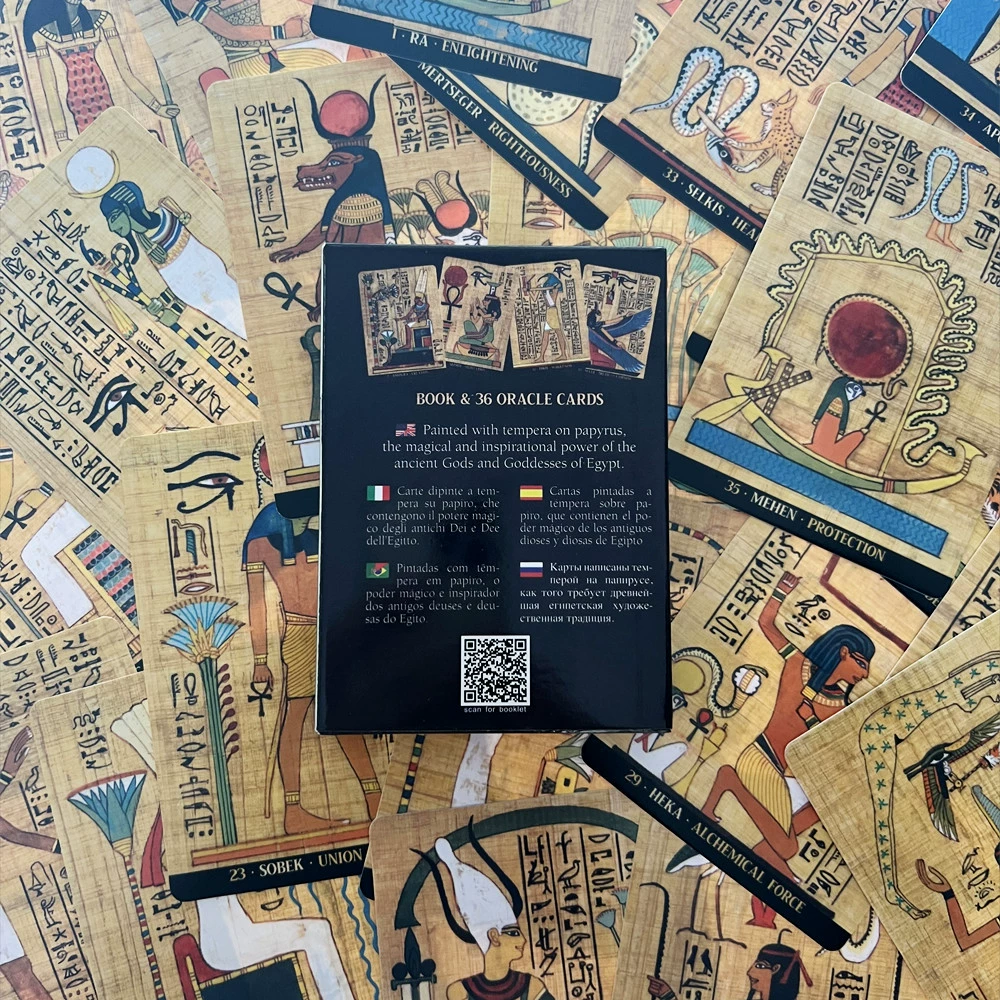 Е69 Английская версия карт Египетских Богов Oracle Cards