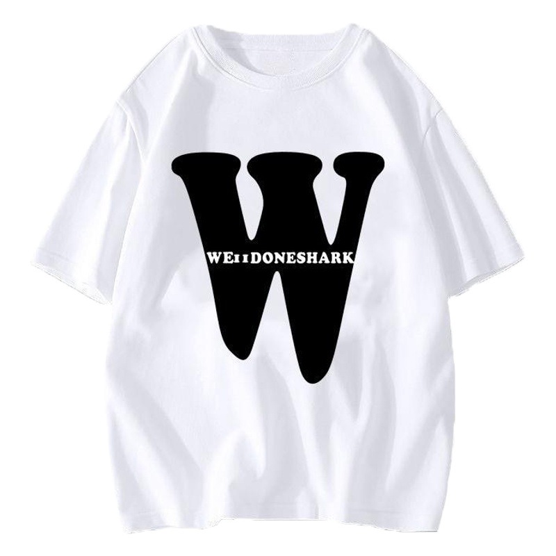 Venta al por mayor de fábrica popular camiseta de manga corta para hombres y mujeres diseño de moda nacional de impresión pareja verano camiseta suelta superior Mujer