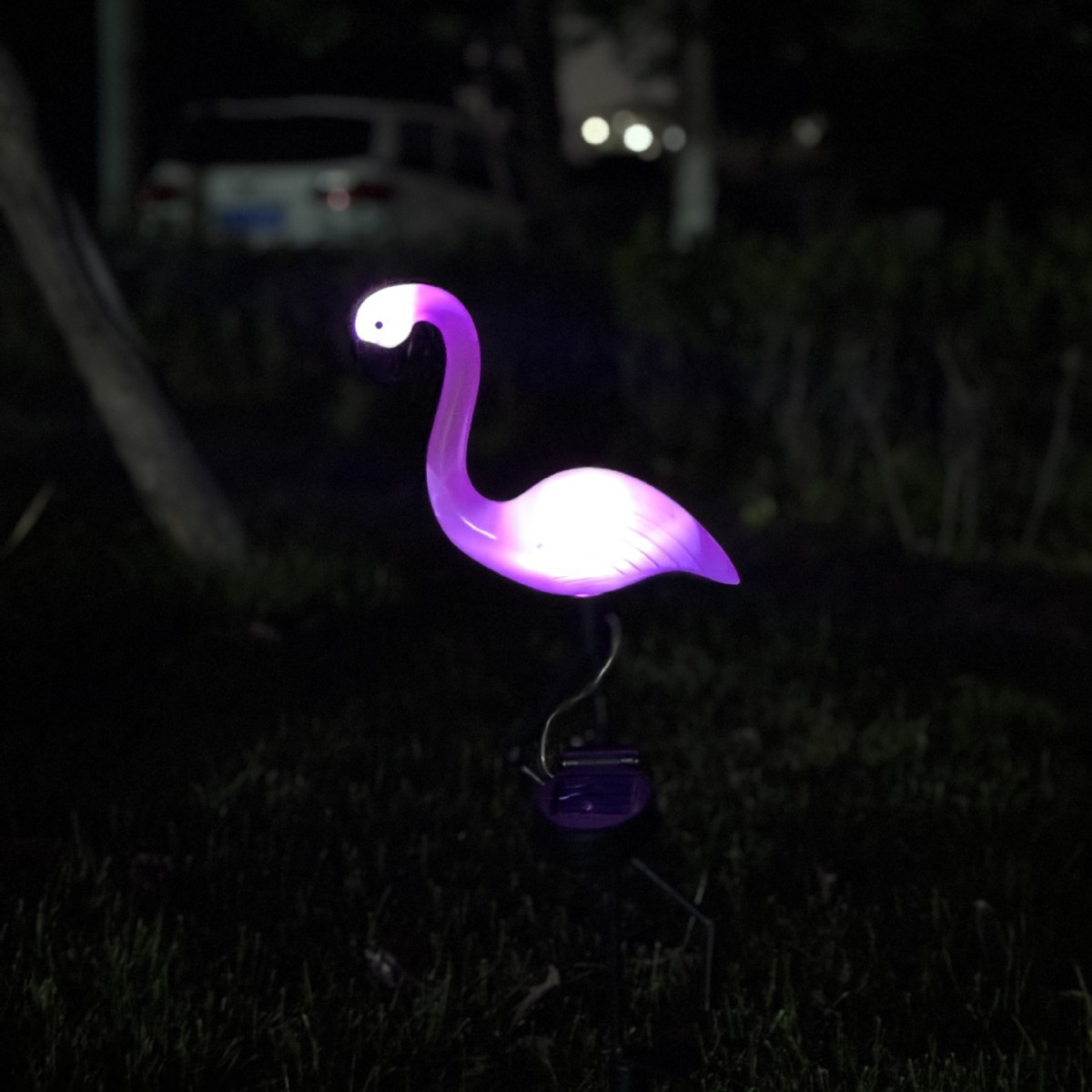 Cross-Border Popular Solar Flamingo Courtyard Lawn Lamp Floor Lamp One to Three Outdoor Waterproof Villa Garden Installation